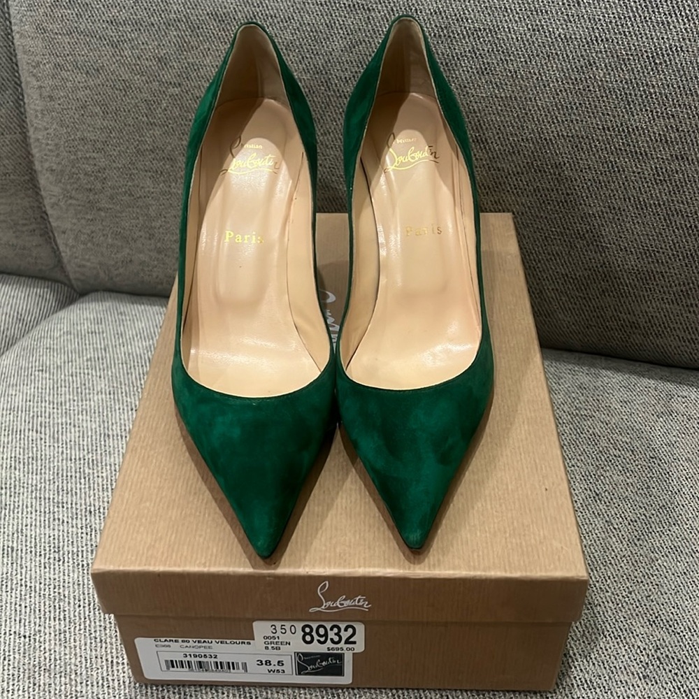Christian Louboutin Clare 80 Veau velours 38.5 nwb